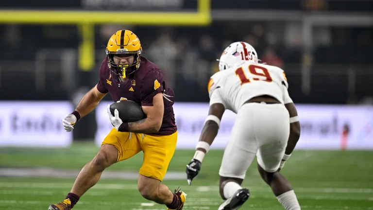 Arizona State’s ‘Stud’ RB Cam Skattebo Has Attention of Texas Longhorns’ Defense