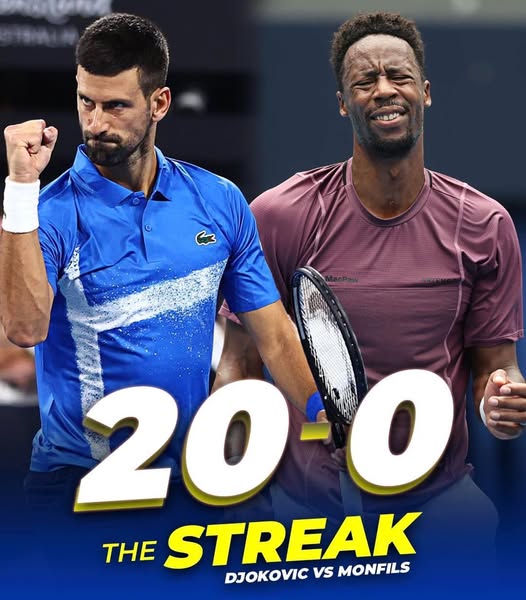 Djokovic beats Monfils for 20th time in his career