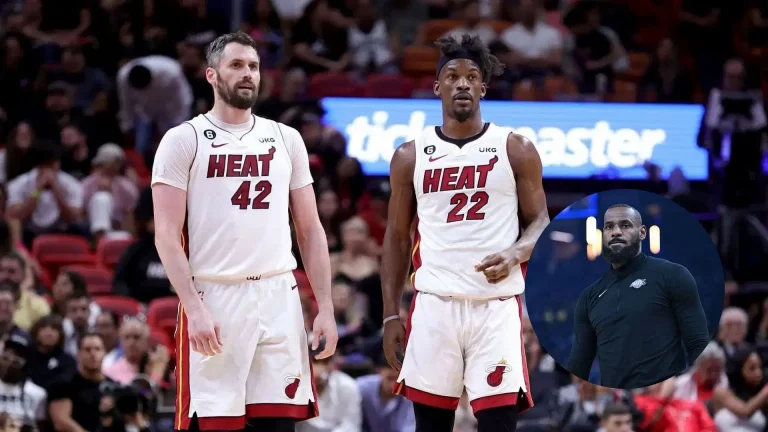 LeBron James in splits over Kevin Love’s playful jab at Jimmy Butler’s comeback on Heat post 2nd suspension