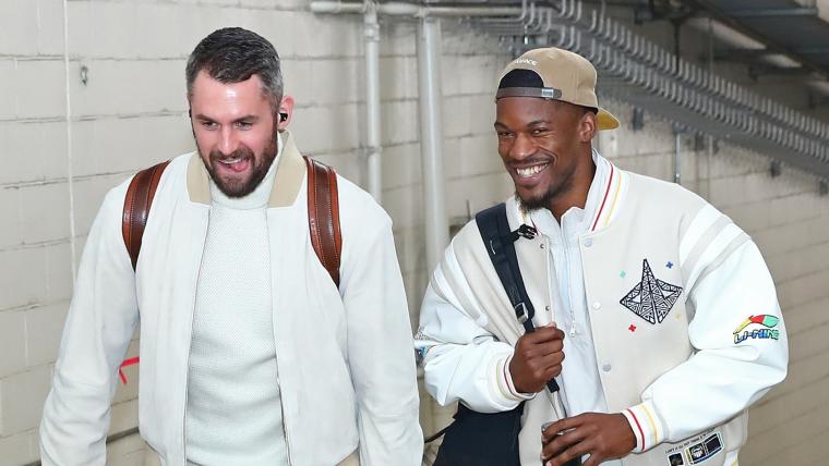 Kevin Love’s reactions to latest Jimmy Butler news are best part of disgruntled Heat star’s trade demand, suspension