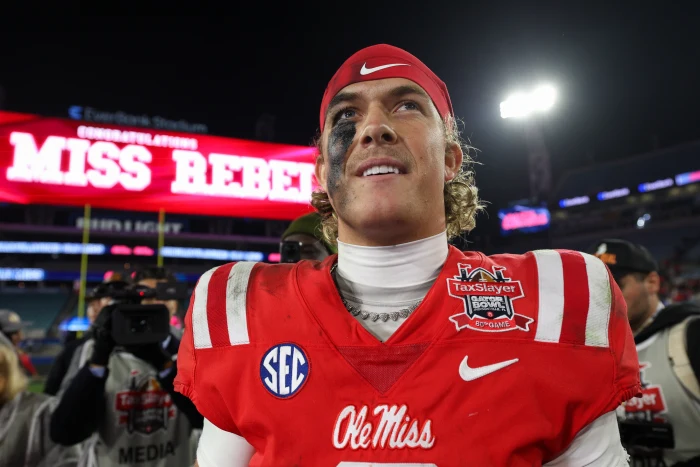 Ole Miss’ Jaxson Dart proved exactly why he’s a top tier 2025 NFL Draft QB in epic Gator Bowl MVP performance