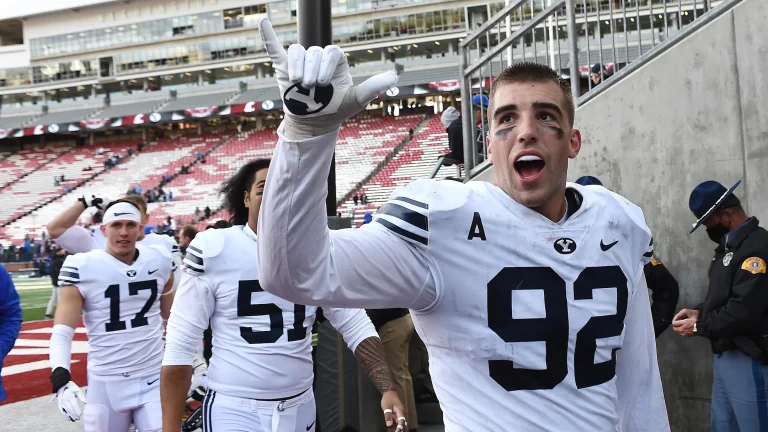 BYU defensive end Tyler Batty is rising up NFL Draft boards