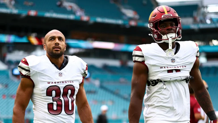 Amusing Radio Row appearance highlights strong bond between Commanders RBs