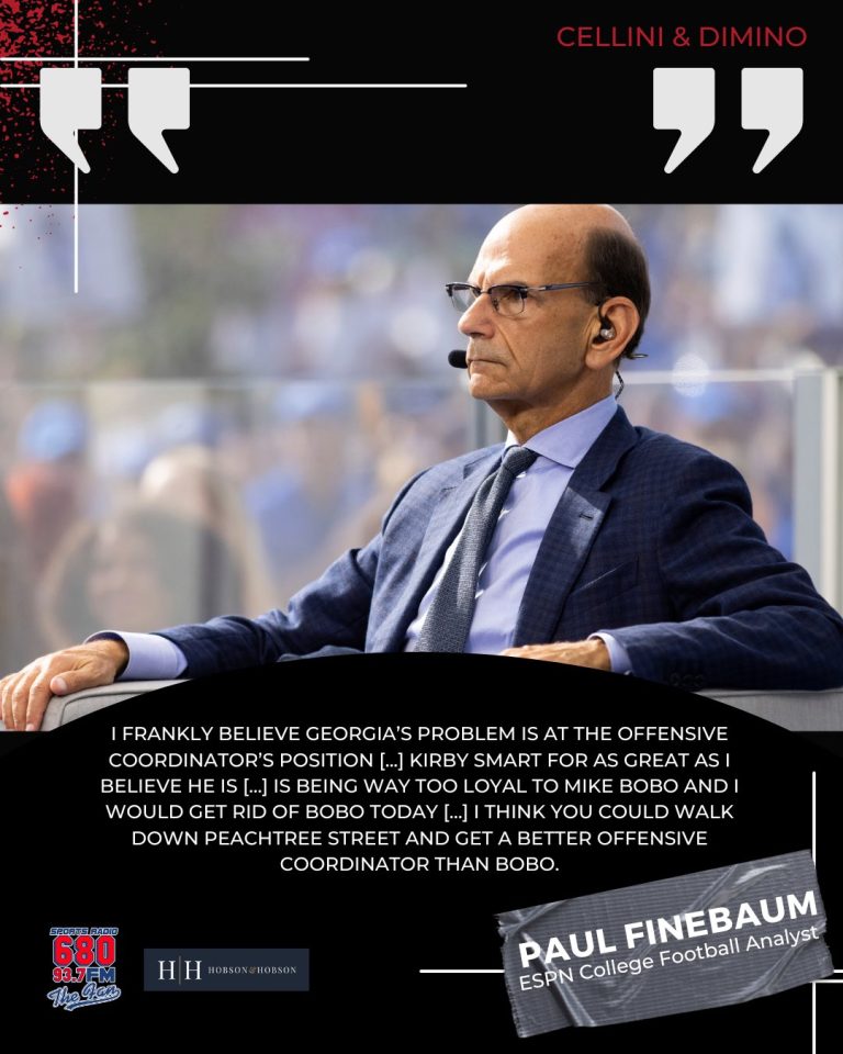 Paul Finebaum needs to send Kirby Smart and the Georgia Bulldogs a major apology