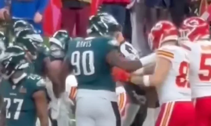 Former Georgia football star Jordan Davis made Travis Kelce look like a fool during Eagles’ Super Bowl win