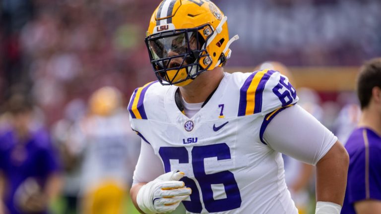 LSU Tigers elite offensive tackle Will Campbell receives unbelievably high praise at NFL Combine from an SEC rival pass rusher