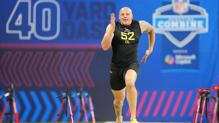 Landon Jackson steals the spotlight on day 1 of the NFL combine