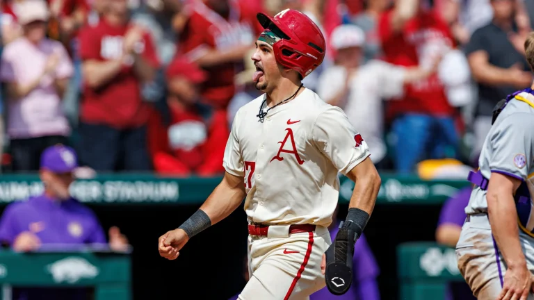 10-run fourth inning rally lifts Arkansas over Charlotte in a wild slugfest