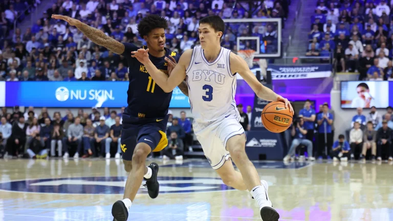 No. 25 BYU Basketball Pulls Away from West Virginia for Sixth Straight Win