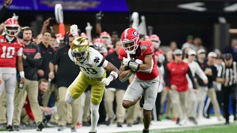 Arian Smith shows off impressive acrobatics at 2025 NFL Combine