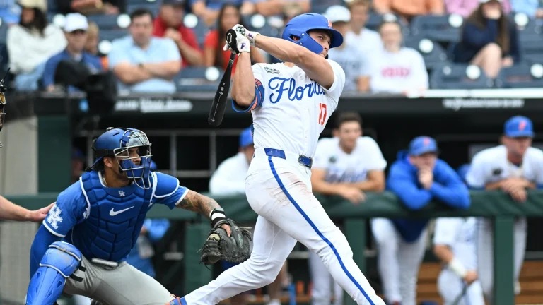 Harvard has brains, but Florida Baseball has bats in 12-0 series opener win