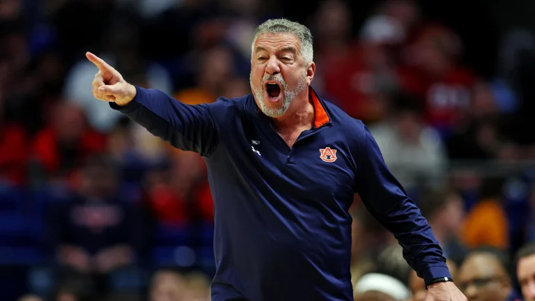 Auburn basketball head coach Bruce Pearl pushed to scheme against Creighton’s 12 PPG scorer