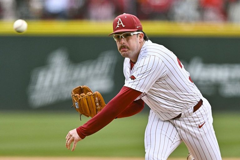 Building up Colin Fisher is Arkansas baseball’s first priority on the mound vs. UCA