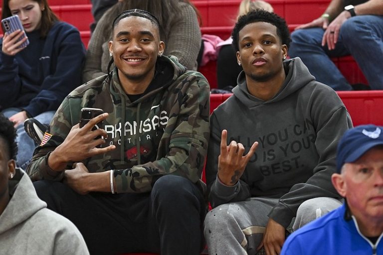 Former Allen High School teammates Taylen Green, Raylen Sharpe reunited with Arkansas football