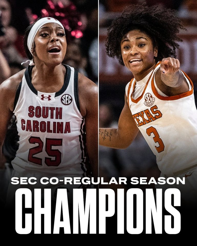 South Carolina, Texas women share regular-season SEC title