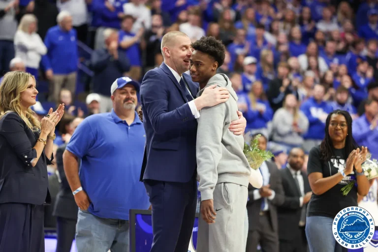 Mark Pope addresses fans after Senior Night win; looks ahead to next season’s roster