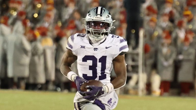 K-State’s DJ Giddens Puts Together Historic Combine Performance