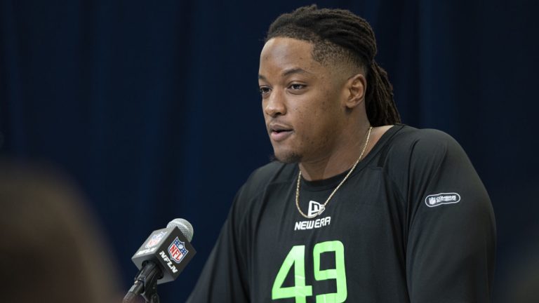 Watch: Georgia OL Jared Wilson surprises in 40-yard dash at combine