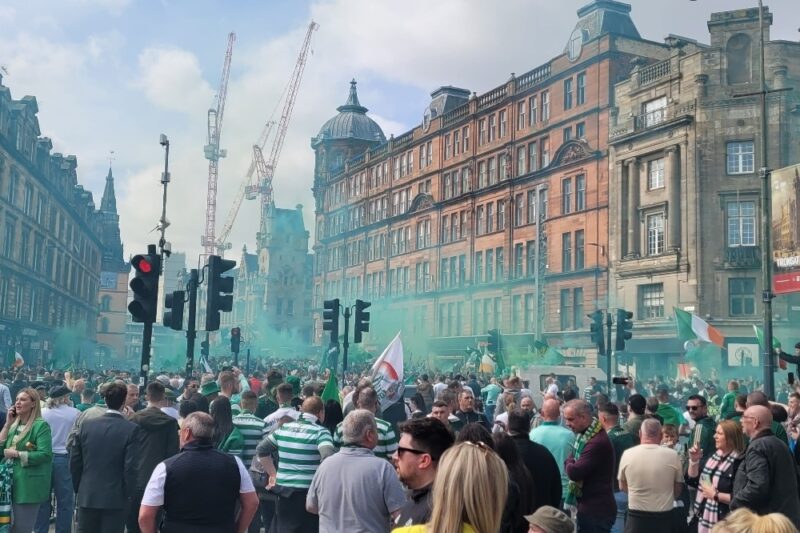 Celtic Fan&rsquo;s Shocking Assault on 15-Year-Old Girl During Wild Title Street Party Leaves Fans Horrified